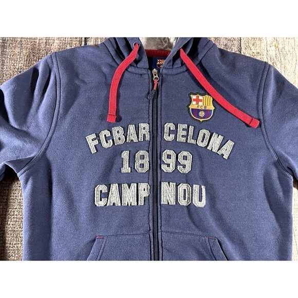 FCB FB Barcelona 1899 Hoodie Soccer Football Sweatshirt Men’s Large - Picture 3 of 10